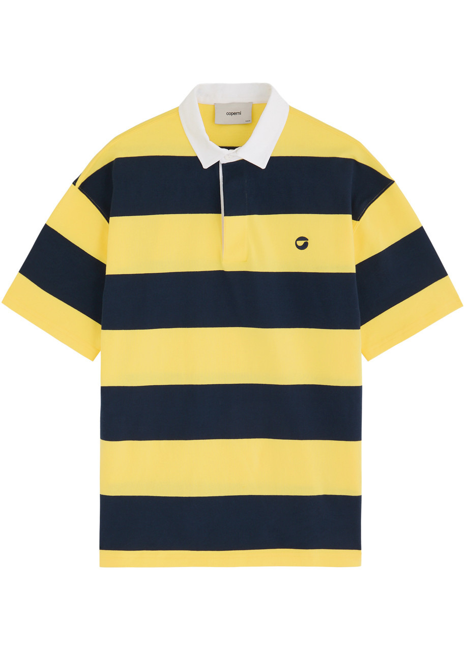 Coperni Striped Cotton Polo Shirt - 1