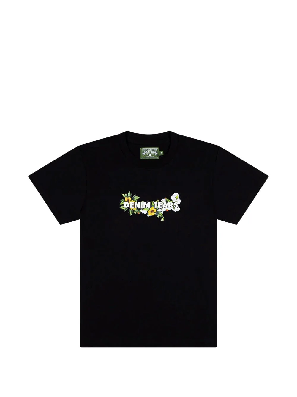floral logo T-shirt - 1