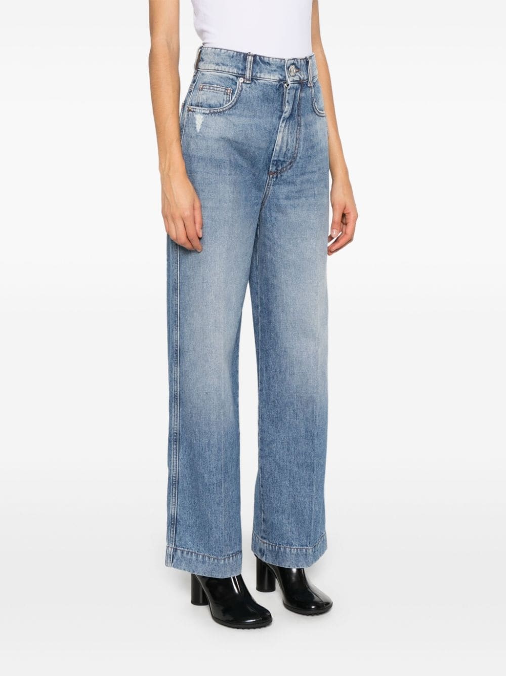 high-rise straight-leg jeans - 3