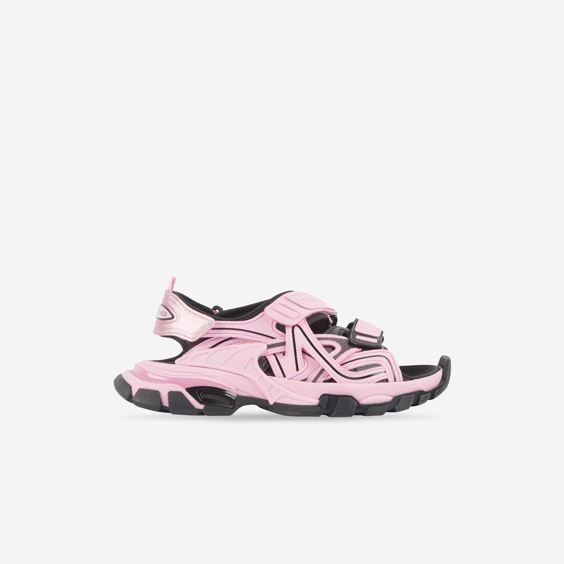 Women's Track Sandal in Neon Pink/black - 1