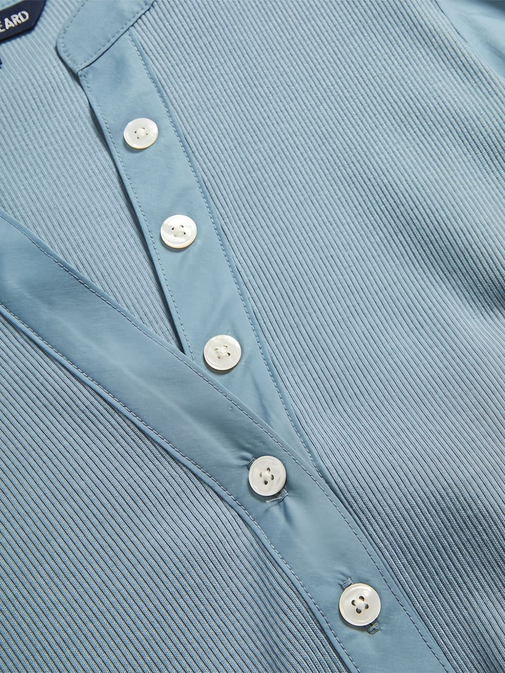 puff-sleeve button top - 5