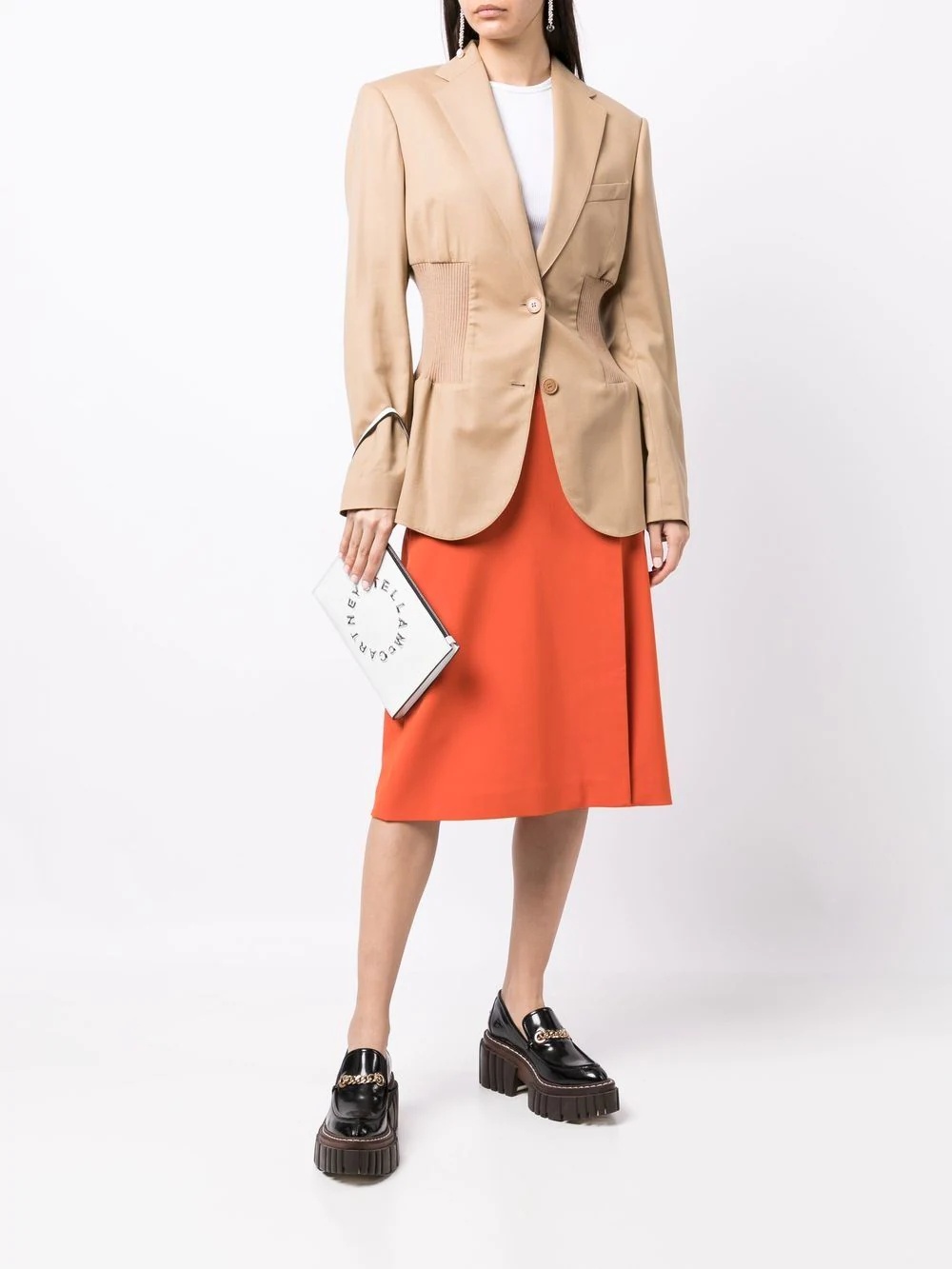 banded single-breasted blazer - 2