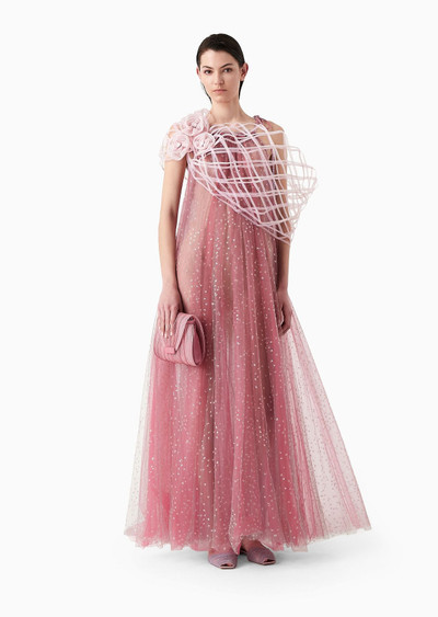 GIORGIO ARMANI Starlit-sky tulle dress outlook