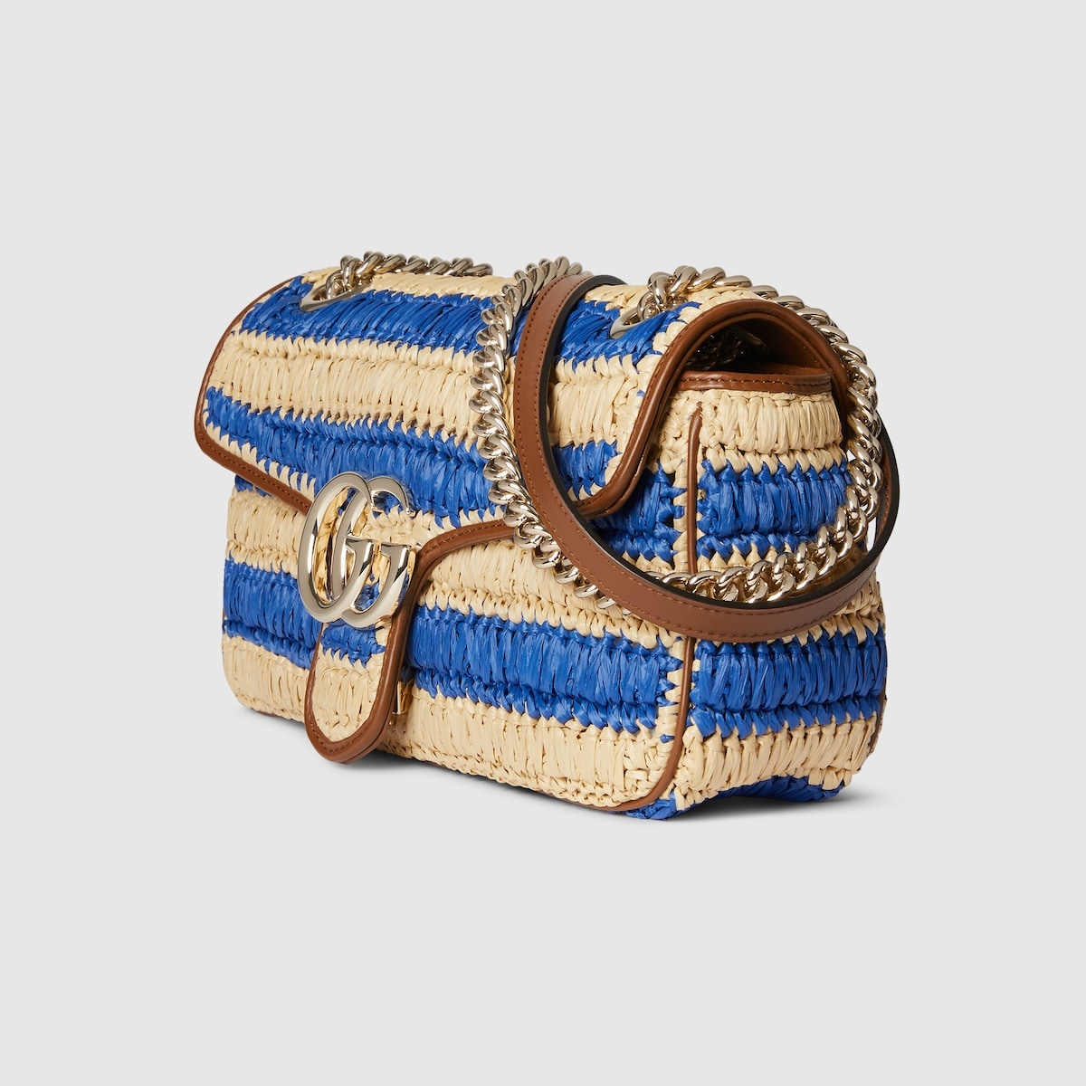 GG Marmont woven medium shoulder bag - 2