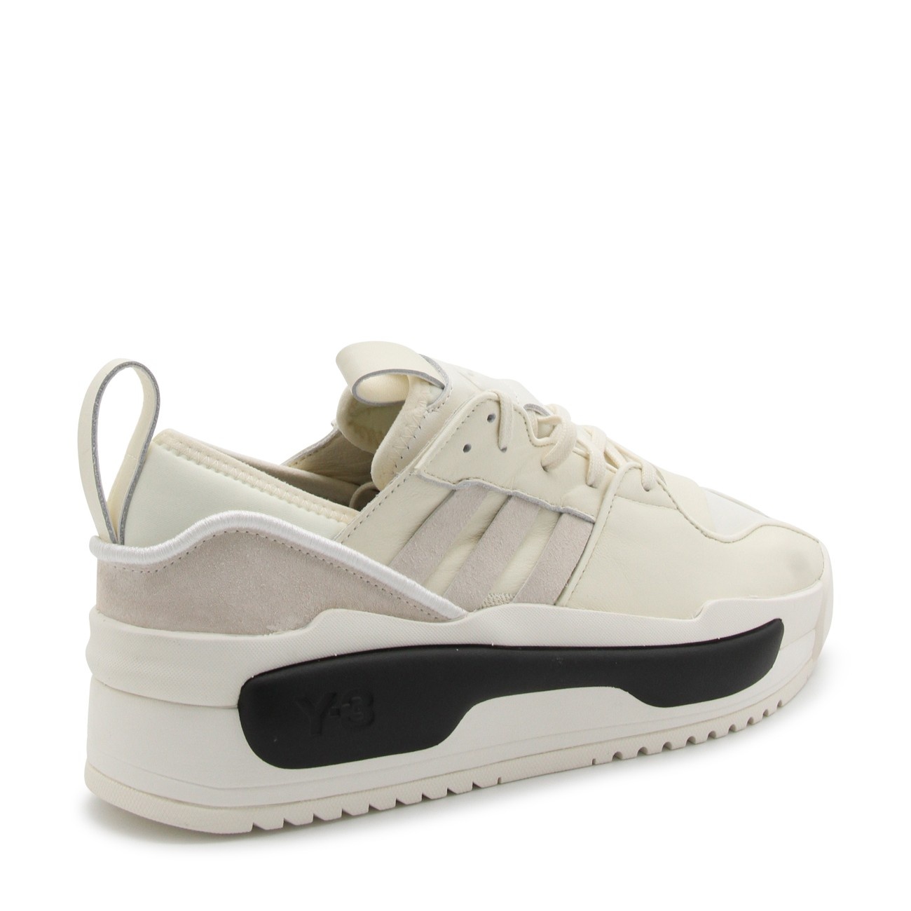 ivory leather rivalry sneakers - 3