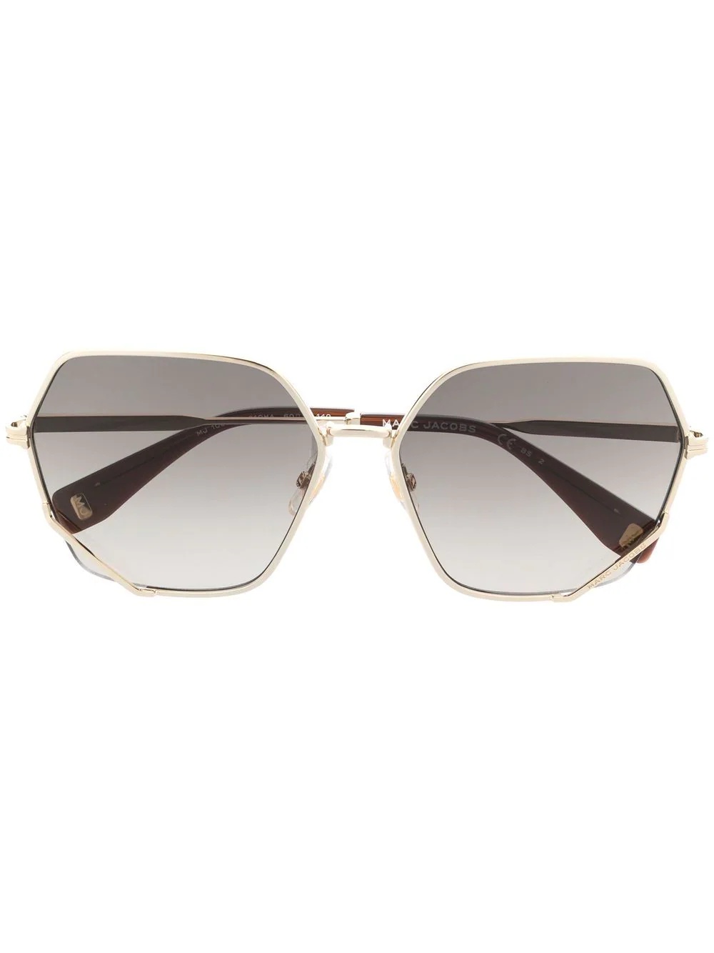 oversize-frame sunglasses - 1