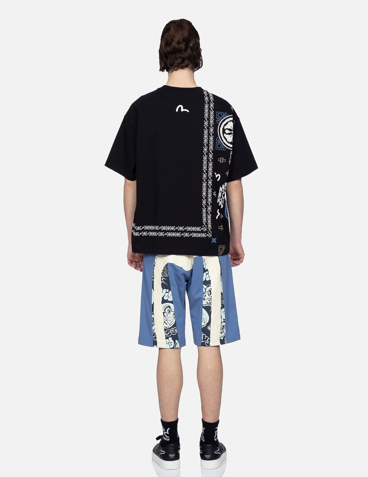 DOUBLE DAICOCK PRINT SWEAT SHORTS - 5