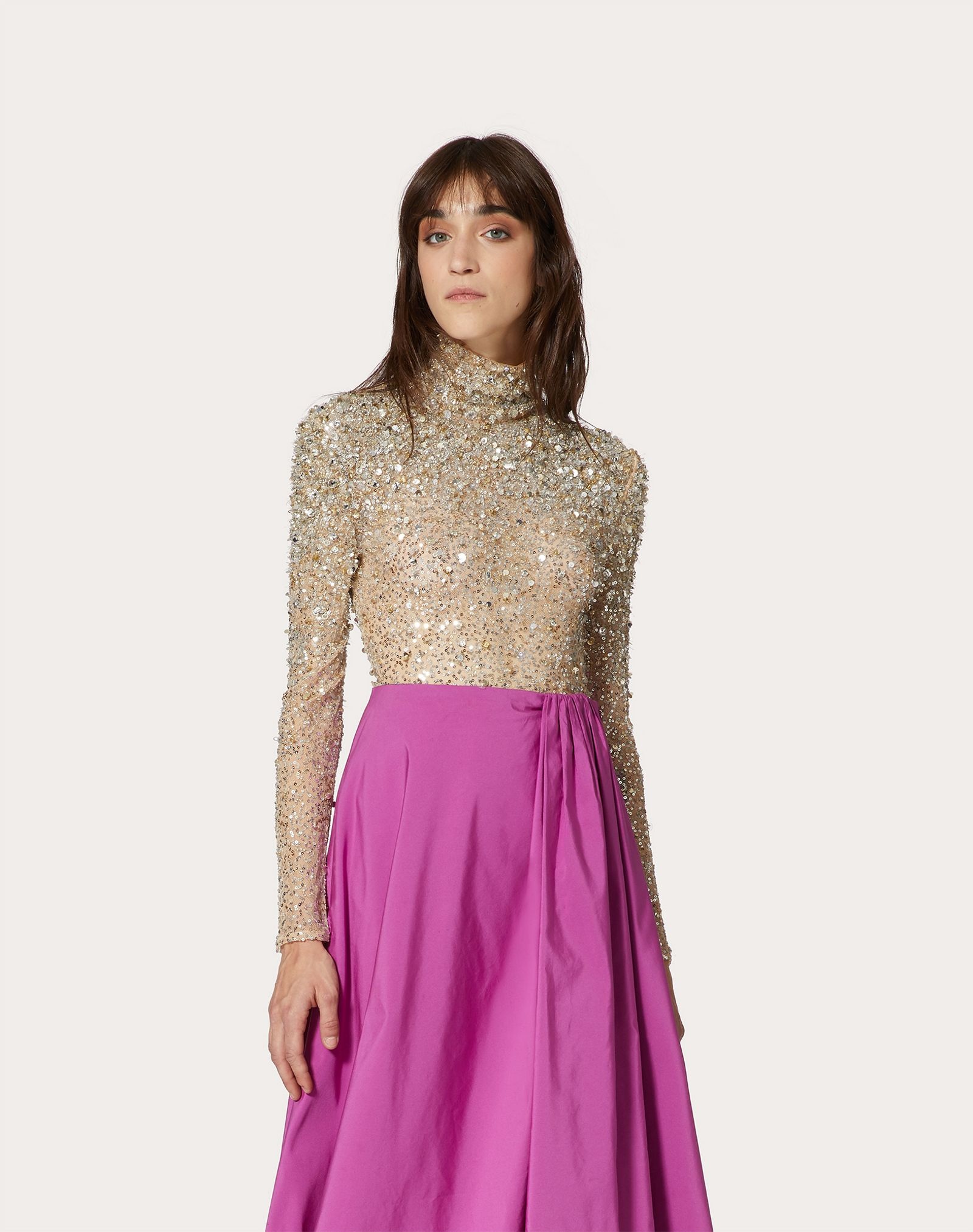 Embellished Stretch Tulle Top - 3