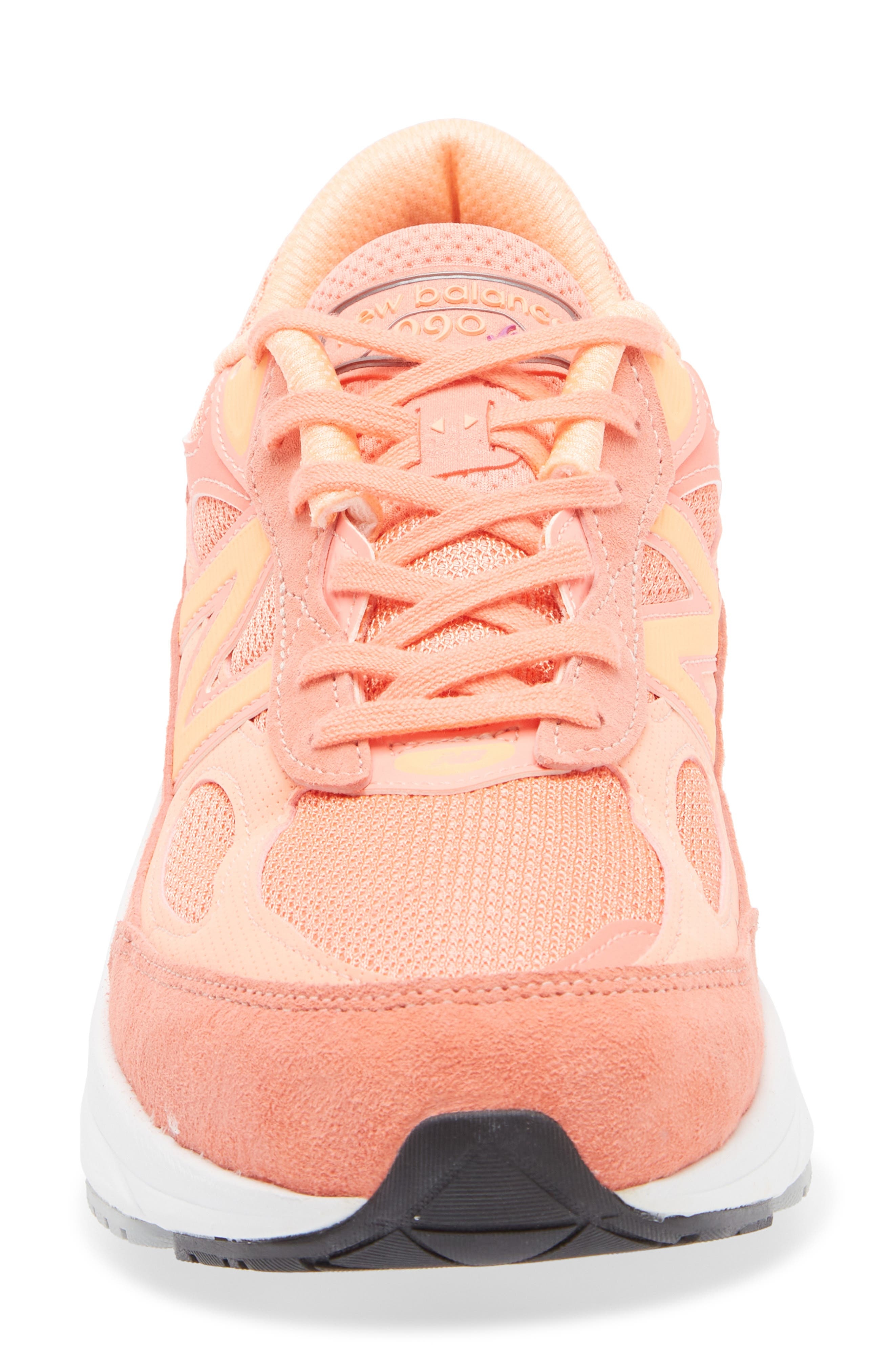 New Balance Gender Inclusive Made in USA 990v6 Sneaker in Sunrise/Purple at Nordstrom - 4