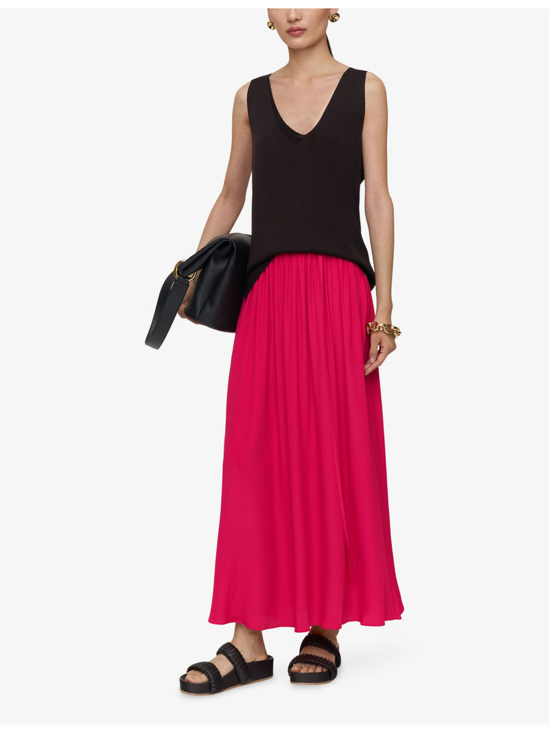 JOSEPH Elba Tie-Waist Crepe Maxi Skirt outlook