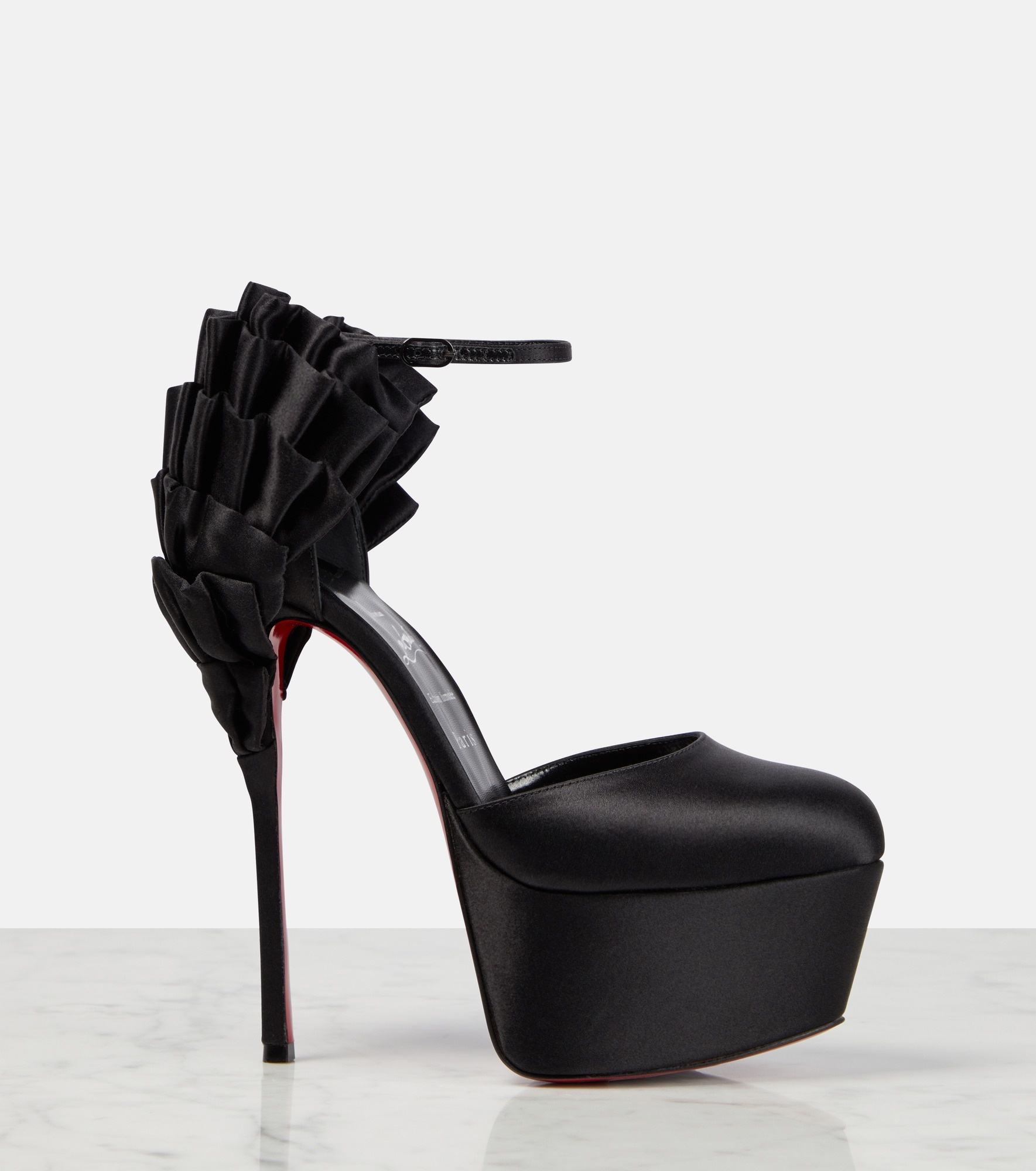 Maria Frou Alta satin platform pumps - 6