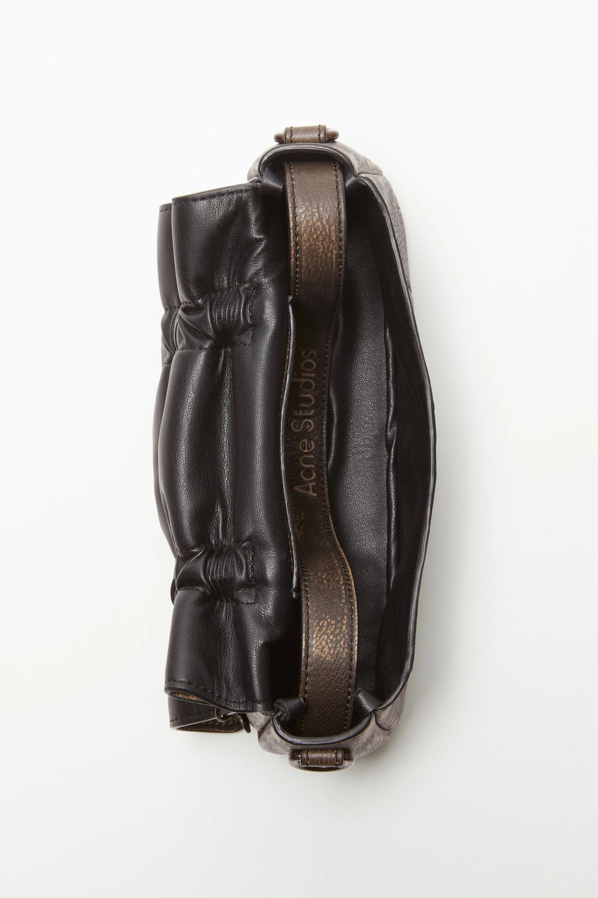 Multipocket micro bag - Dark brown/beige - 4