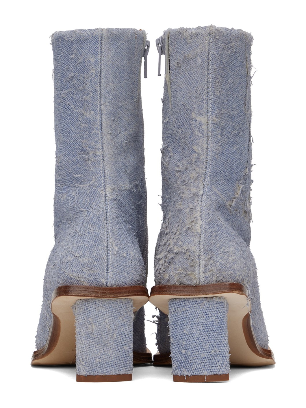 Blue Brenda Denim Ankle Boots - 2