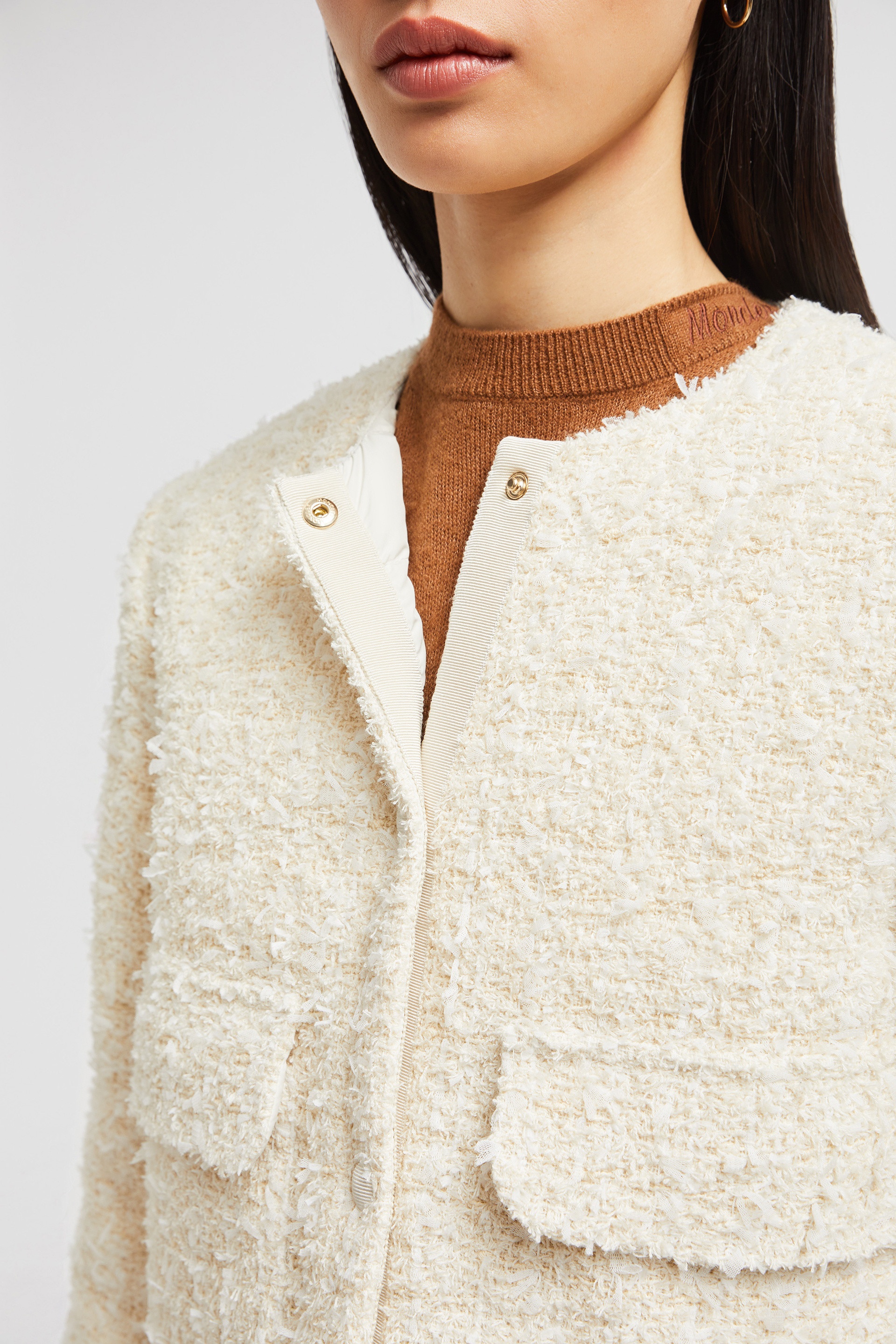 Dauphin Tweed Short Down Jacket - 7