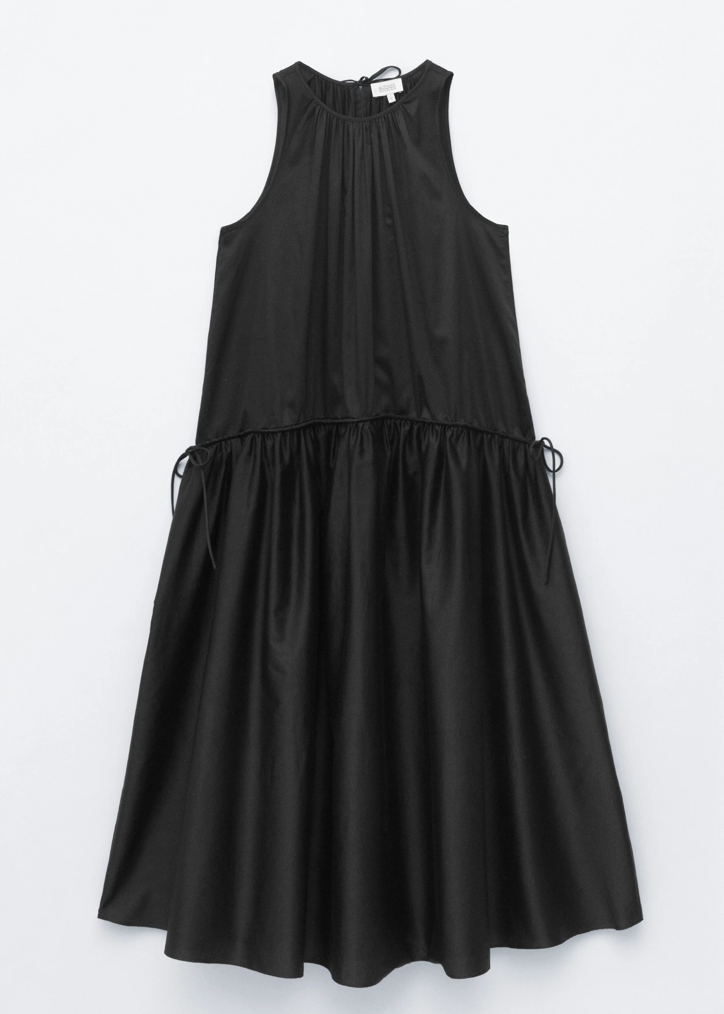 Gathered Cotton Dress - 1