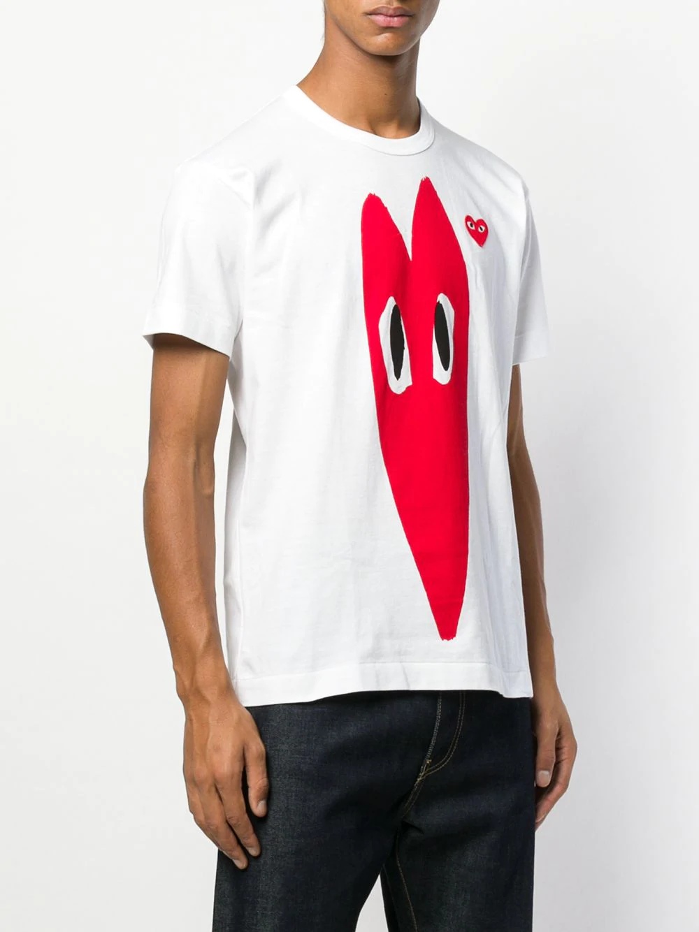 contrast logo T-shirt - 3