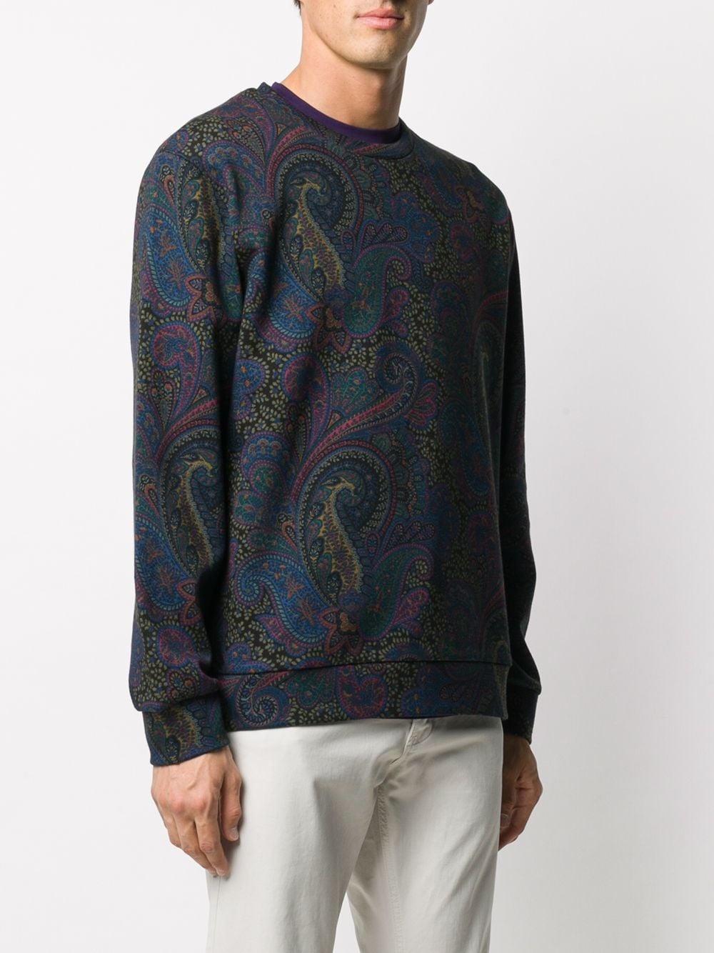 paisley print sweatshirt - 3