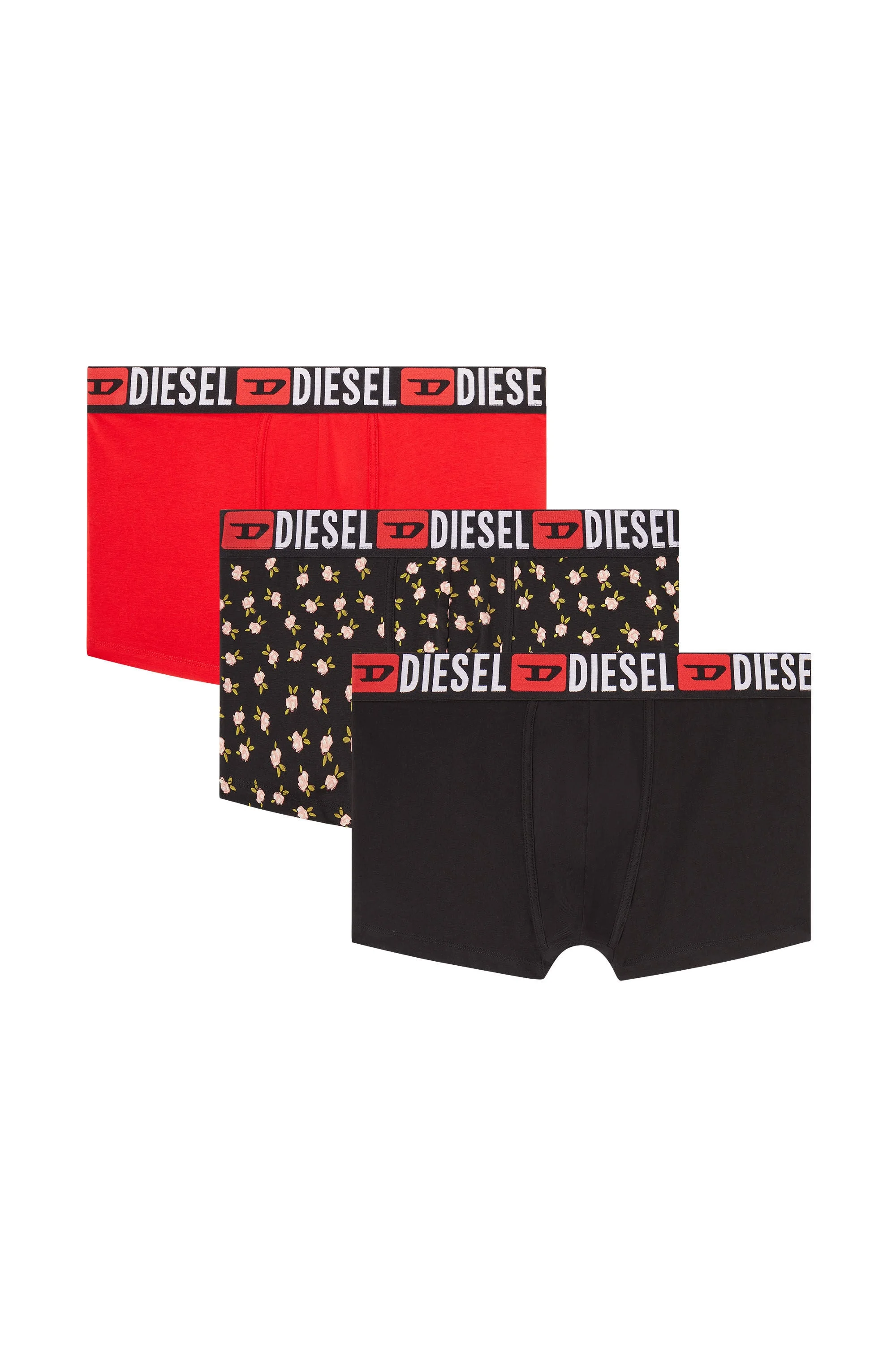 THREE-PACK OF STRETCH COTTON TRUNKS WITH FLORAL PRINT - 1