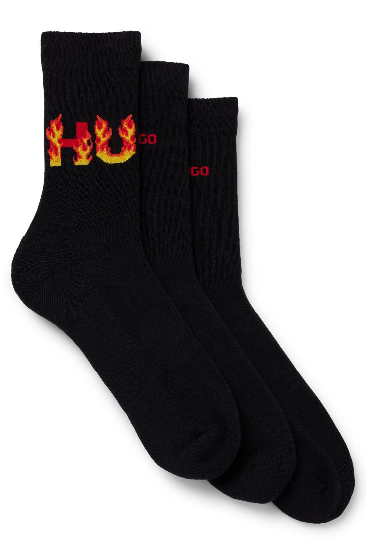 THREE-PACK OF SHORT-LENGTH SOCKS WITH LOGO DETAILS - 1