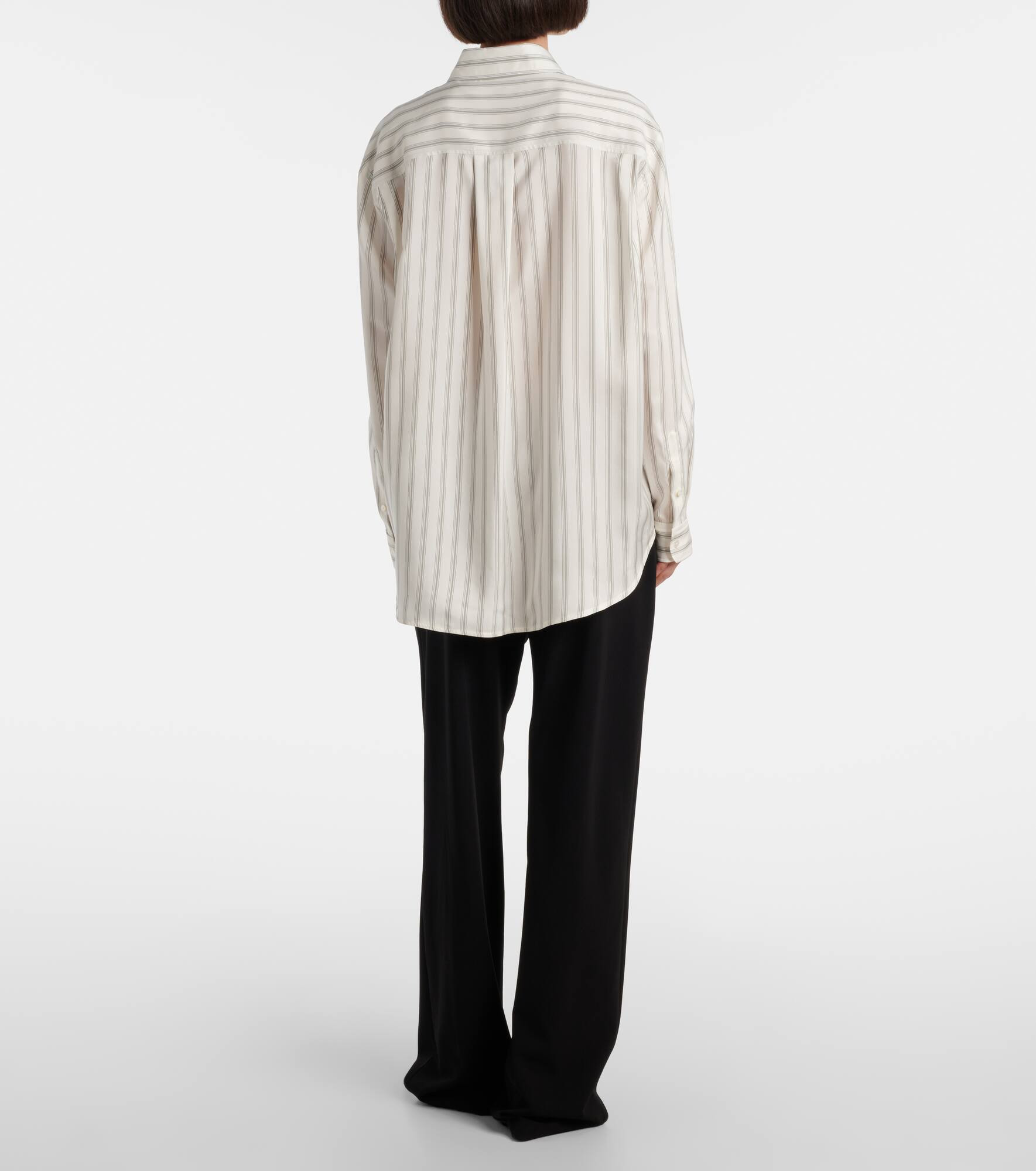 Eirlys striped silk poplin shirt - 3