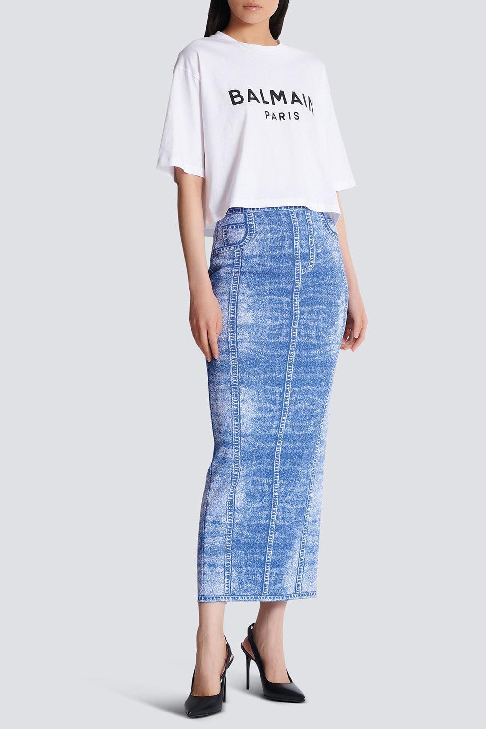 Printed Crop Tee - 2