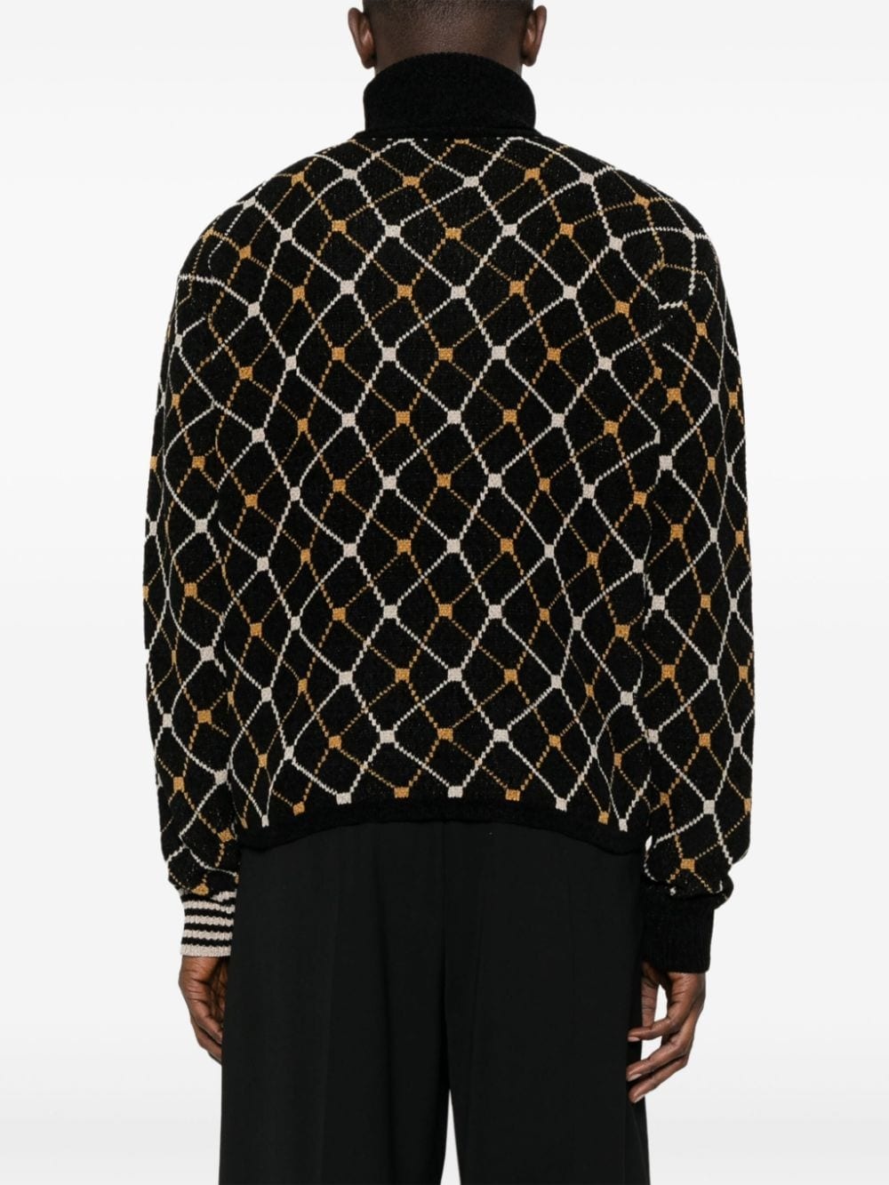 chenille roll-neck jumper - 5
