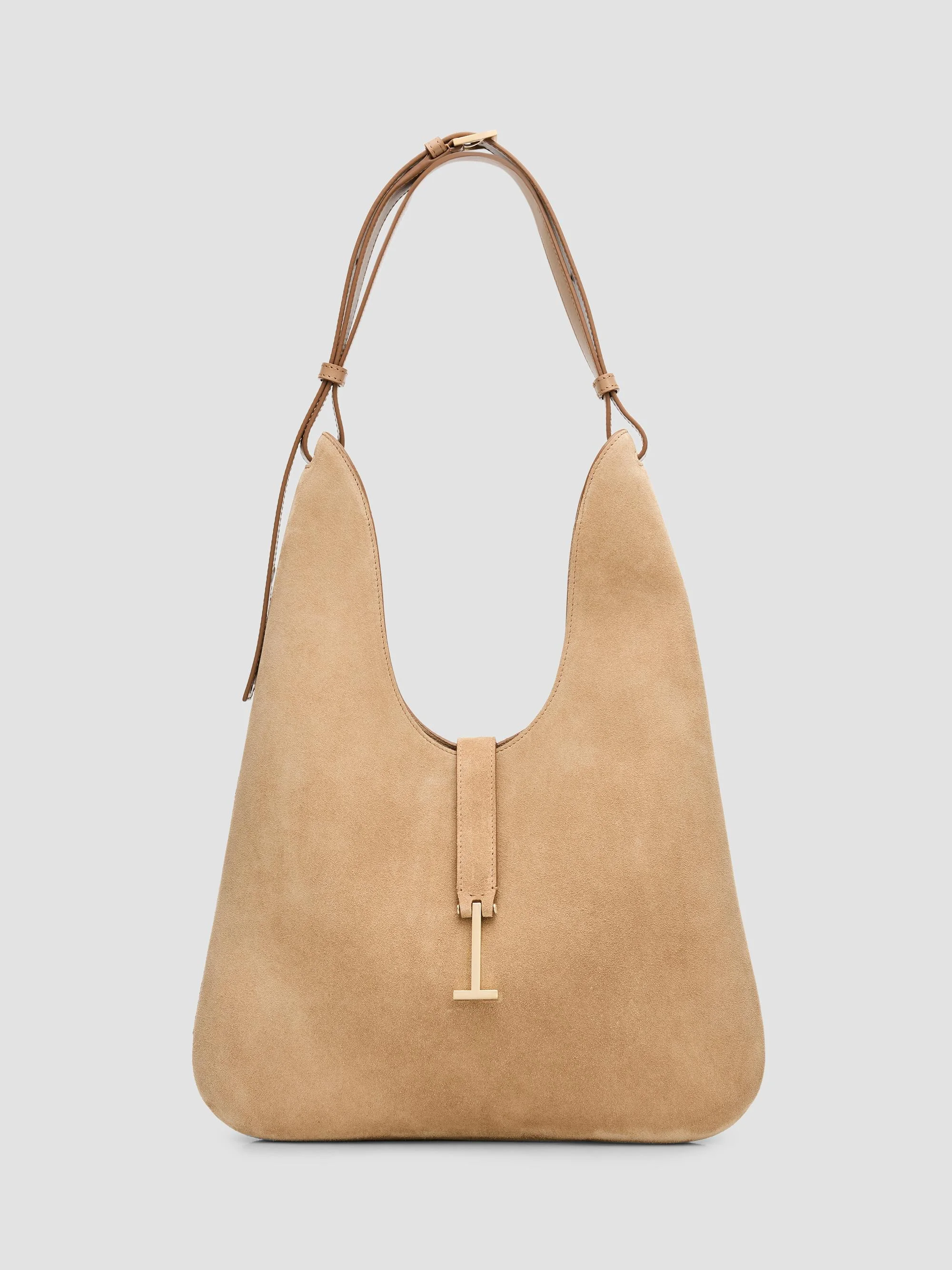 Women's Kara Medium Suede Hobo Bag - Amphora - 1