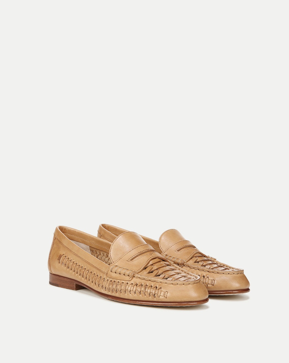 PENNY WOVEN LEATHER LOAFER - 2