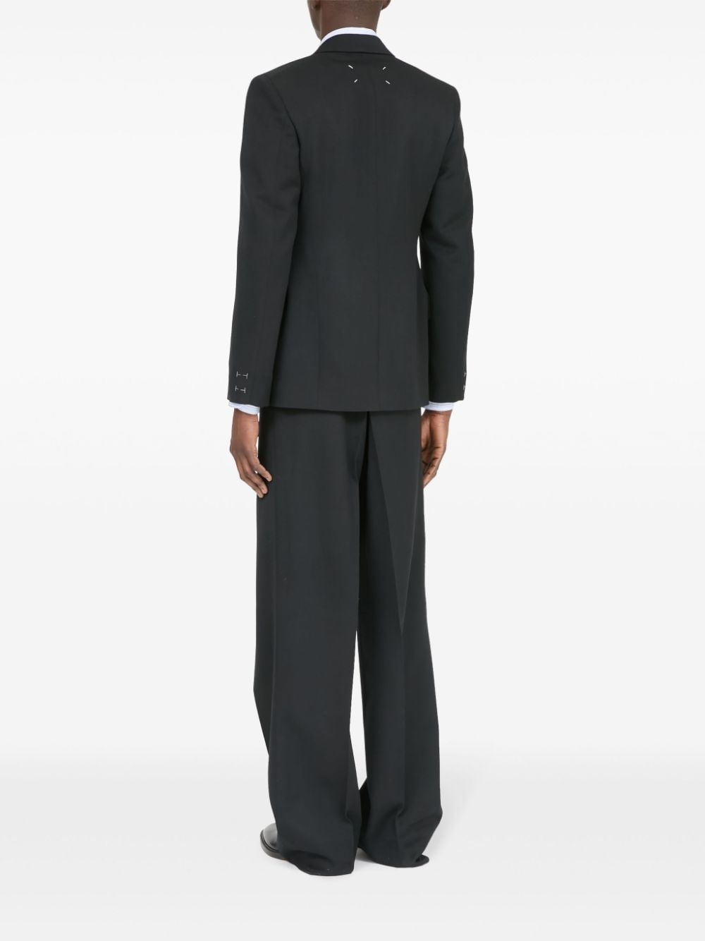 four-stitch wool blazer - 5