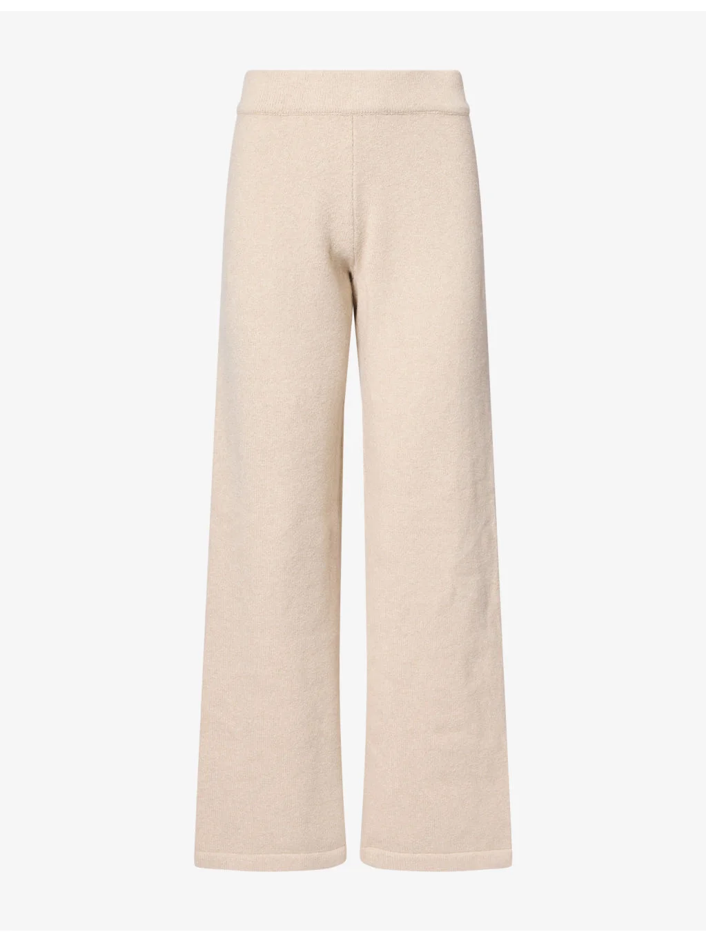 Logo-Embroidered Wide-Leg Knitted Jogging Bottoms - 1