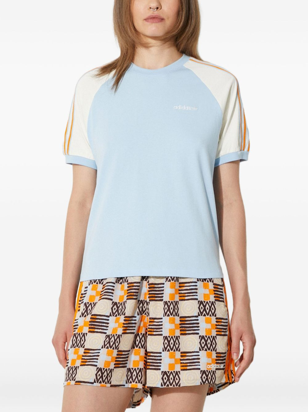 colour-block T-shirt - 1