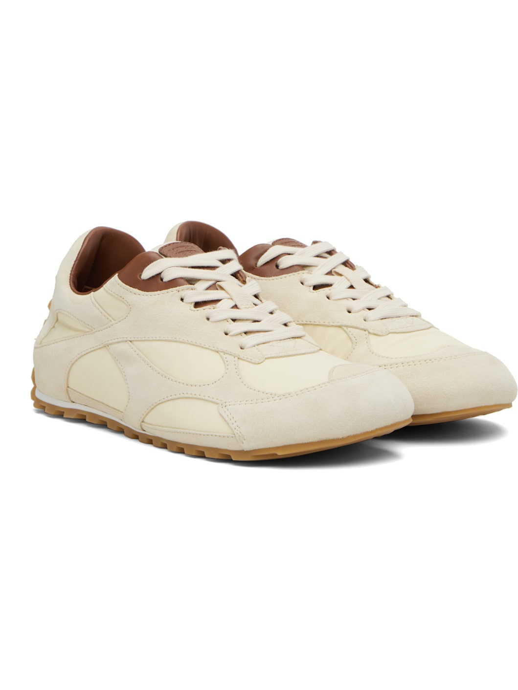 Beige Orbit Flash Sneakers - 4