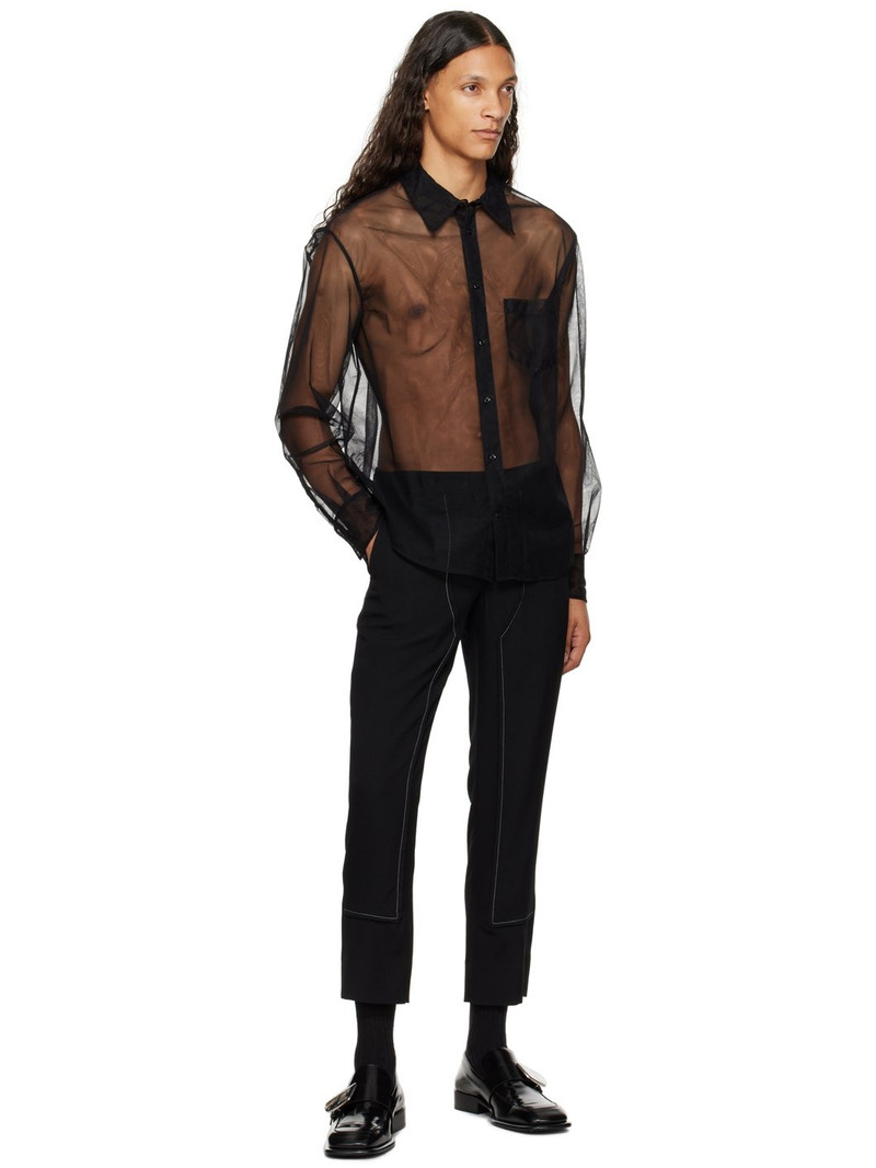 Simone Rocha Black Sheer Shirt outlook