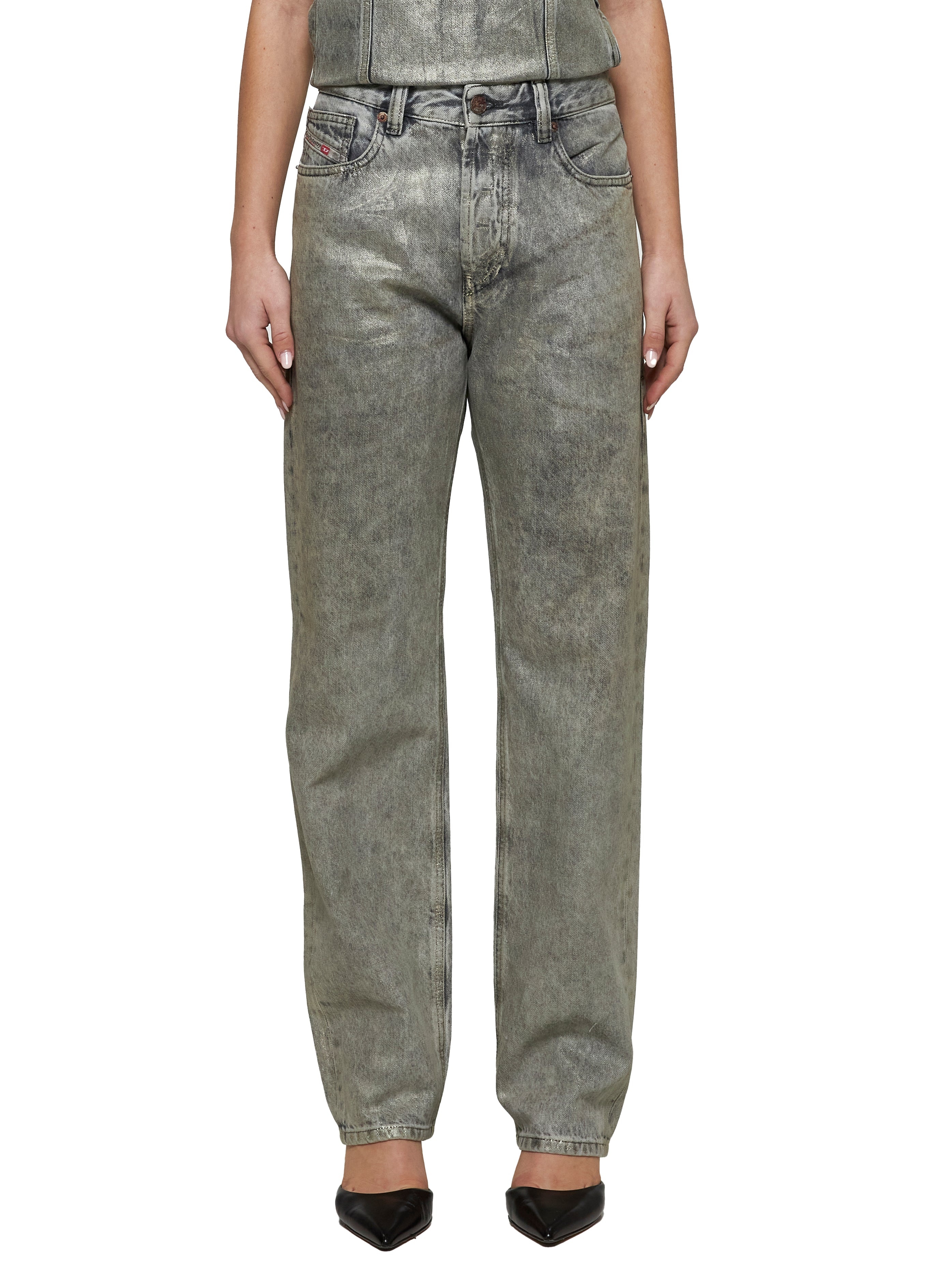 Diesel Women Grey Regular Jeans 1988 D-Ark 09L79 - 3