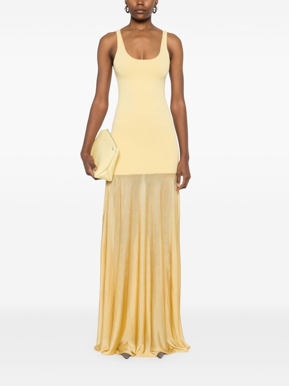 panelled maxi dress - 2