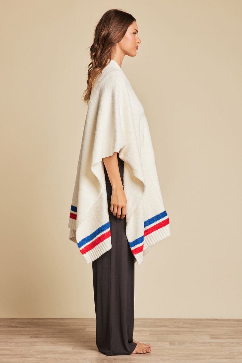 Barefoot Dreams CozyChic® Chicago Cubs™ 3 in 1 Poncho outlook