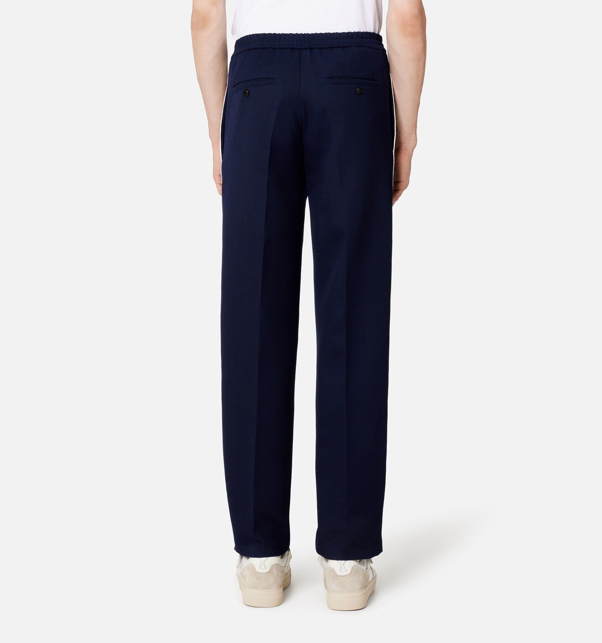 Elasticated Waist Pants With Ribbon - 6