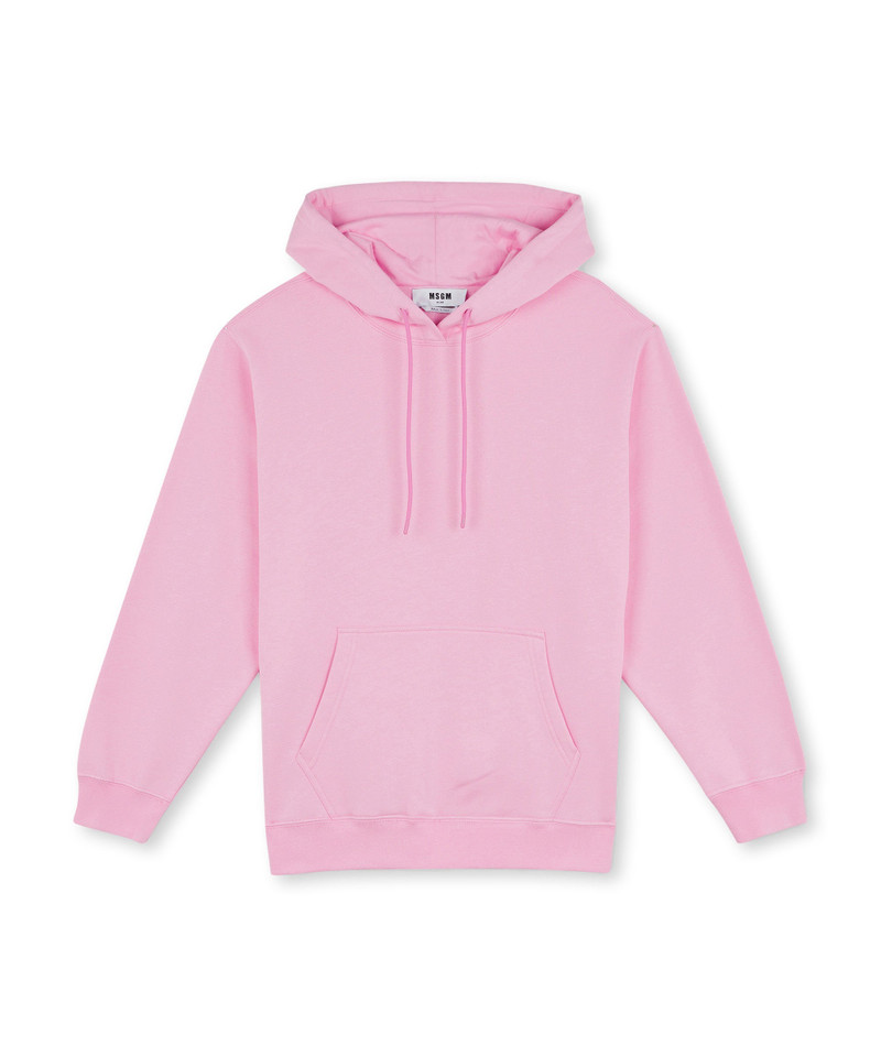 MSGM Oversized sweatshirt with a maxi logo print on the hood outlook