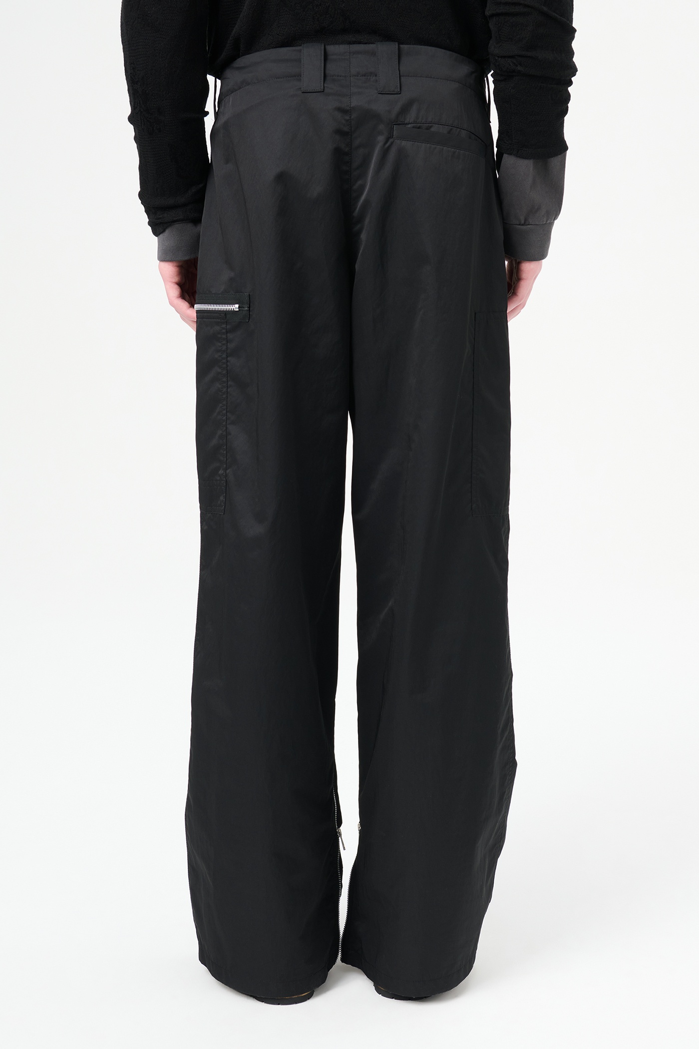 Tactical Cargo Black High Gloss Sateen - 8