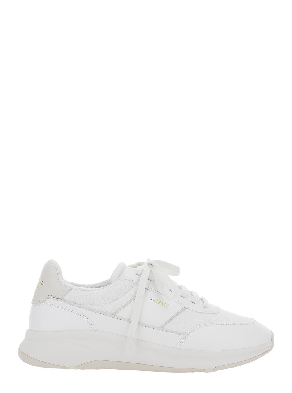 Axel Arigato Men 'Genesis Neo Runner' White Low Top Sneakers With Logo Lettering On Tongue And Heel  - 1