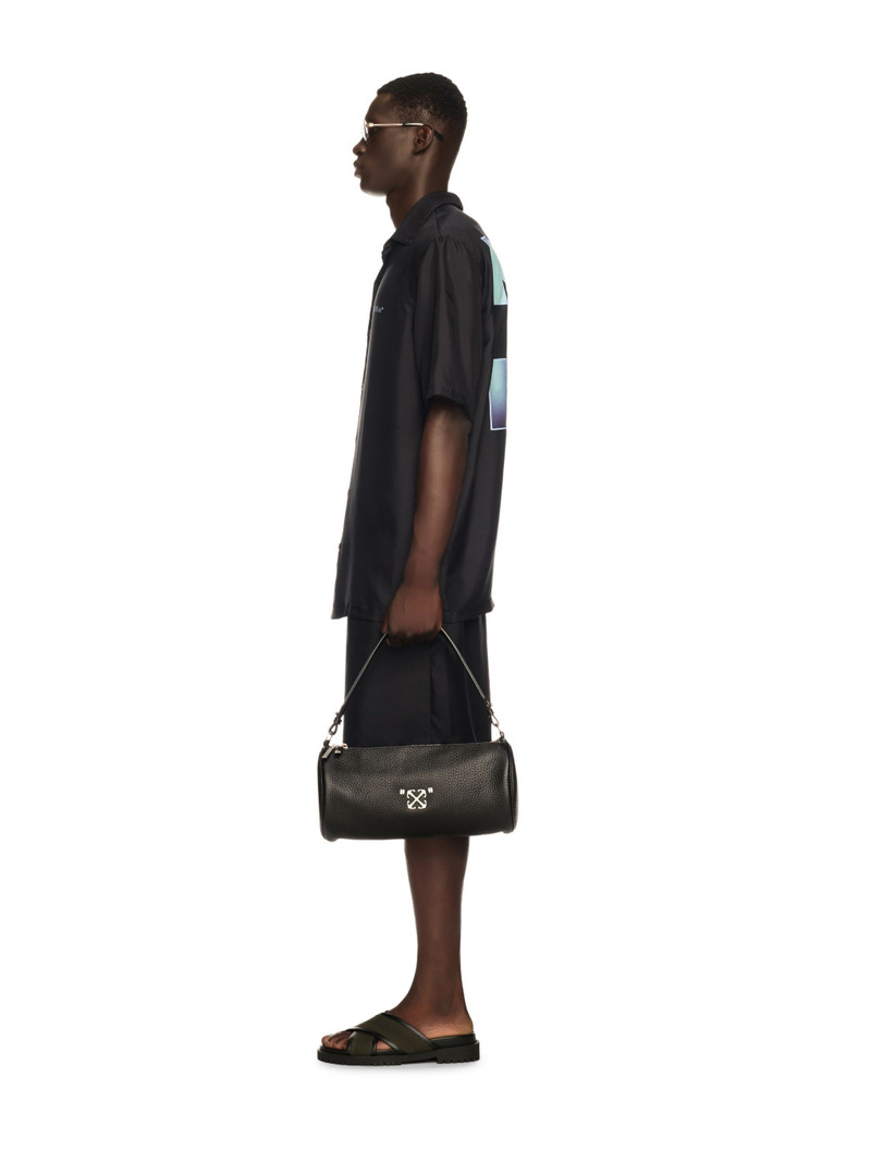 Off-White Black Jitney Quote Gym Bag outlook