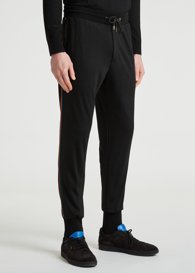 Washable Wool 'Signature Stripe' Sweatpants 5