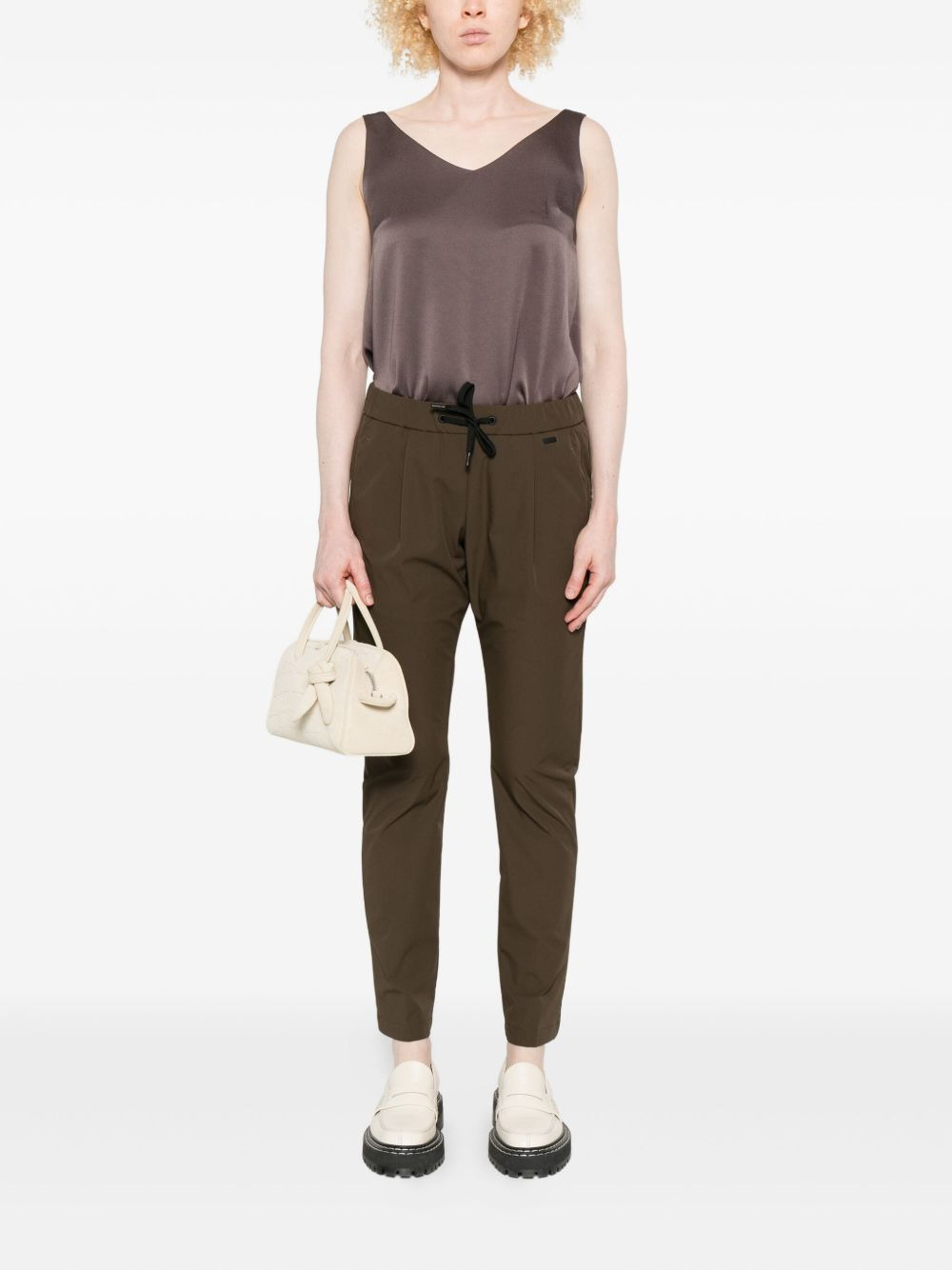 pleated drawstring trousers - 2