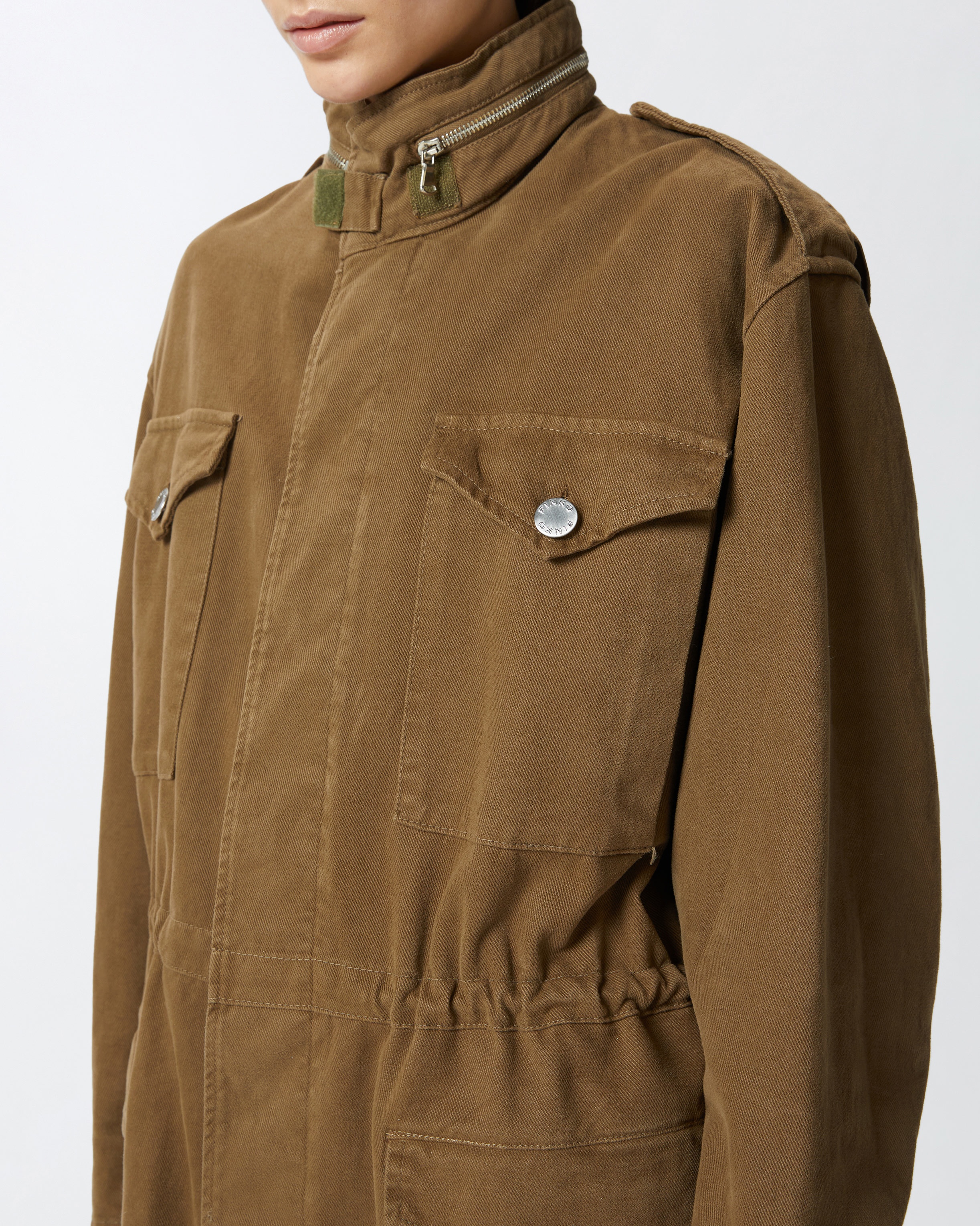 UTILITY-STYLE COTTON SHACKET - 5
