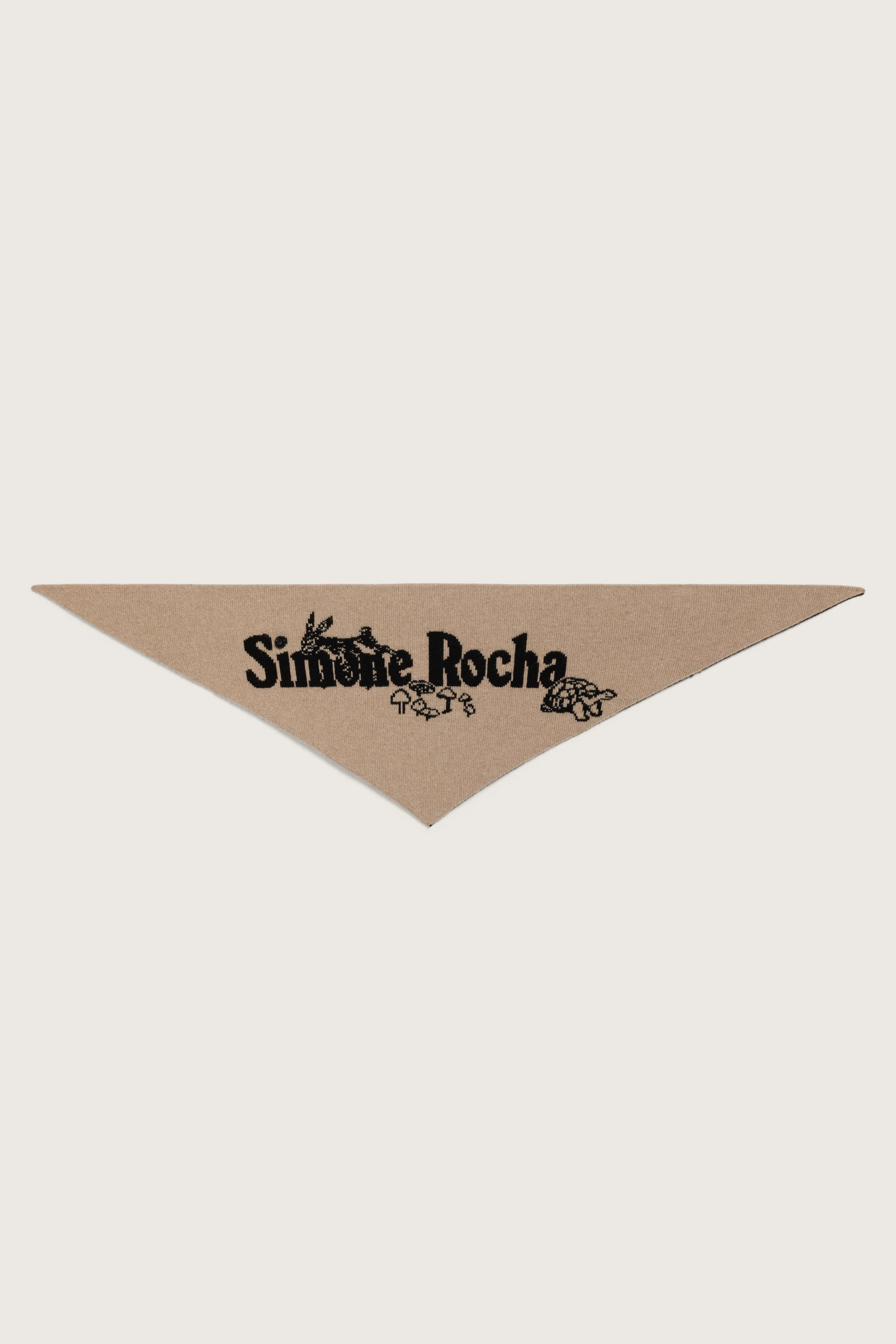 Graphic Logo Knit Neckerchief - 1
