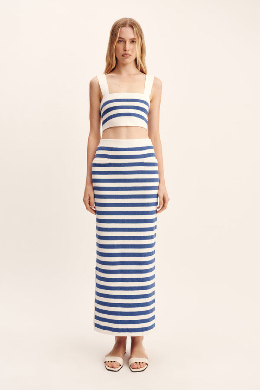 Ari Skirt Blue Stripe - 2