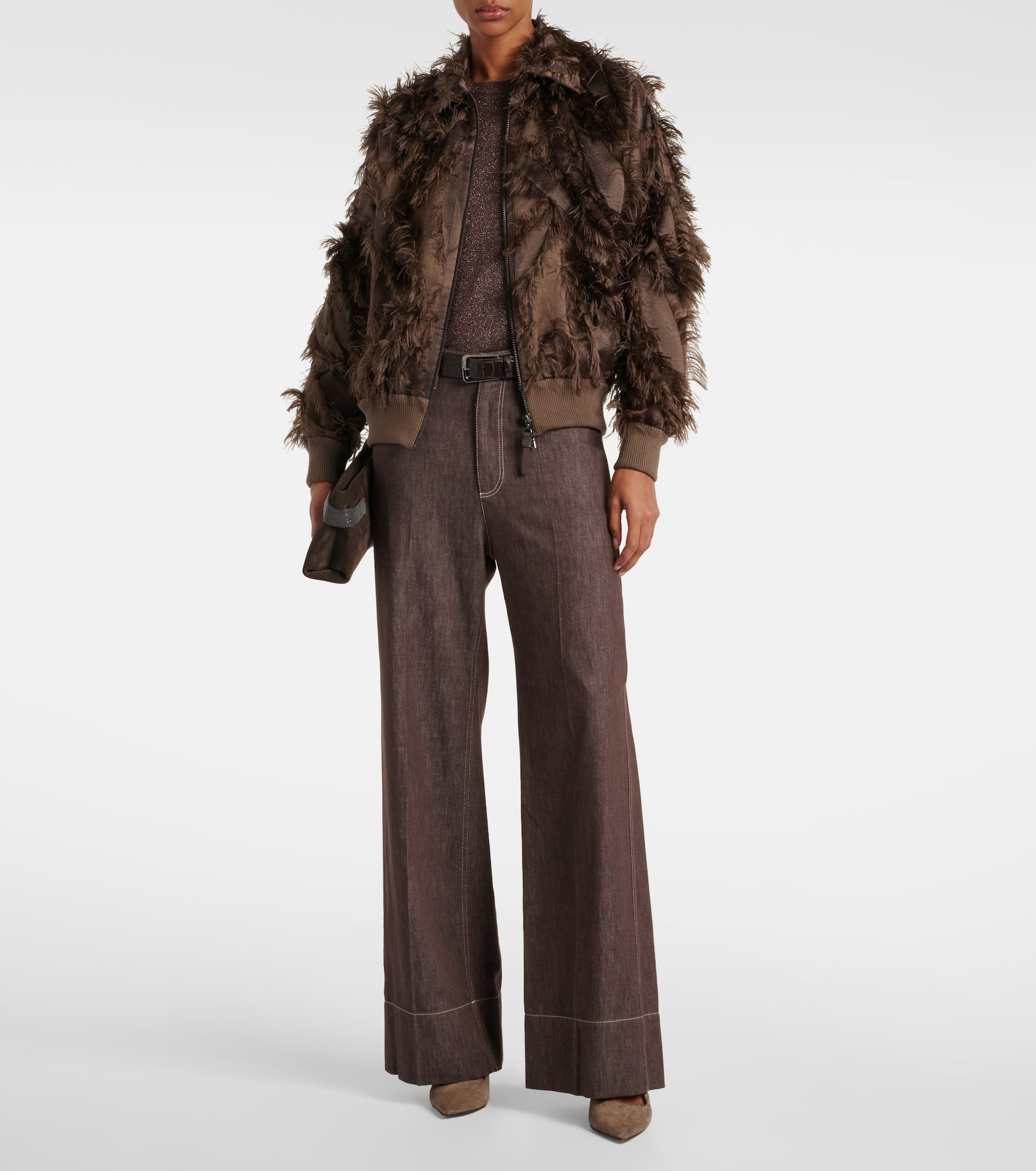 Feather-trimmed jacket - 2