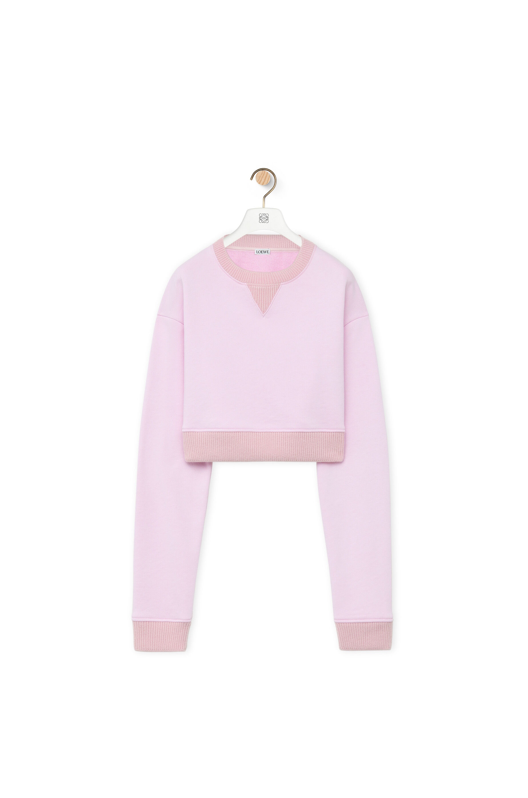 Cropped sweatshirt in cotton - 1