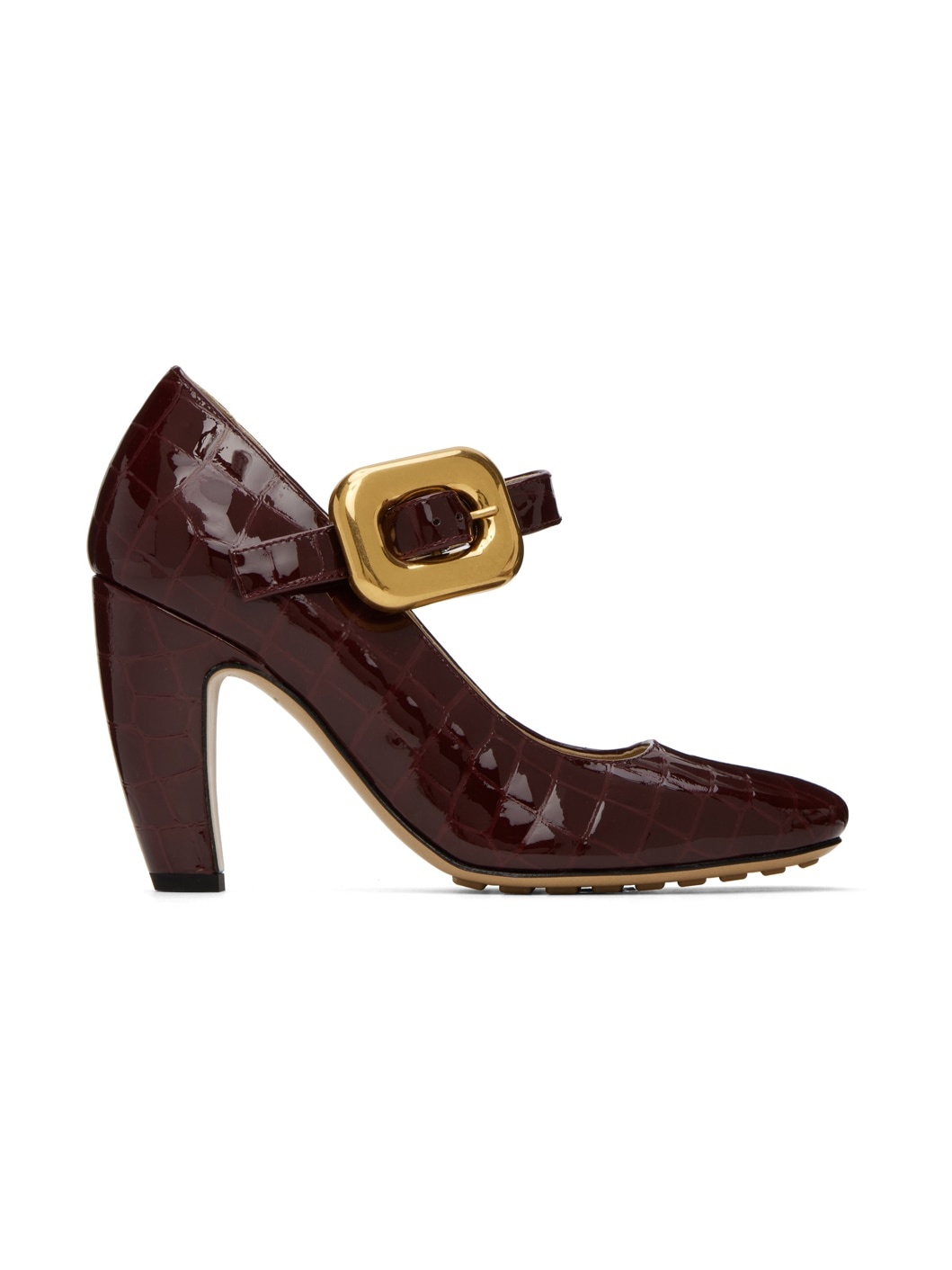 Burgundy Mostra Mary-Jane Heels - 1