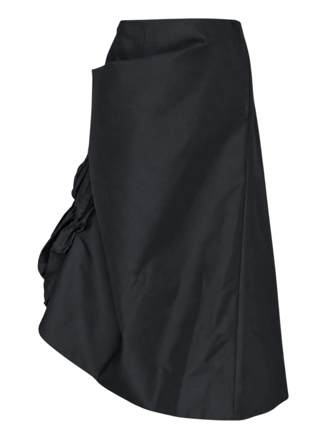 Asymmetrical Midi Skirt - 1